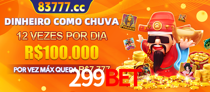 Banner do programa de recompensas Recomende para amigos do 299bet, detalhando os bônus por convidar amigos, com prêmios que chegam a R$288.888.