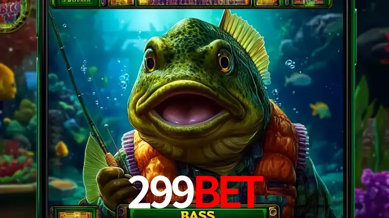 Personagem de peixe pescador do popular jogo de slot com tema de pescaria, uma das emocionantes opções de caça-níqueis para jogar e ganhar no cassino 299bet.